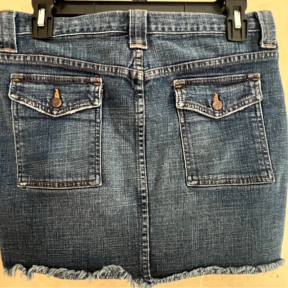 Joie denim pocket mini-skirt-size 6(fits like2/4) EUC - Picture 4 of 5